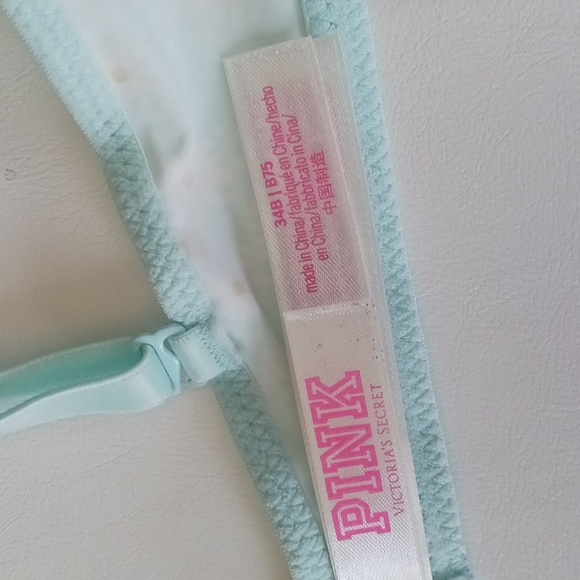 VICTORIA SECRET PINK WEAR EVERYWHERE PUSH-UP BRA 34B - Picture 9 of 11